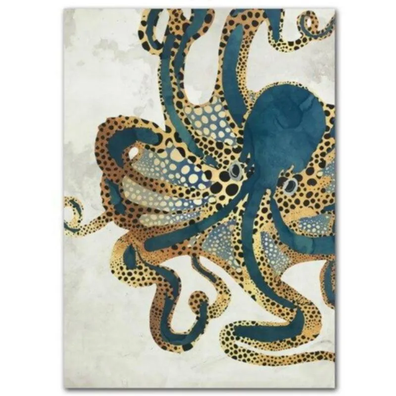 Steampunk-Wandbild – Oktopus – Modell 2