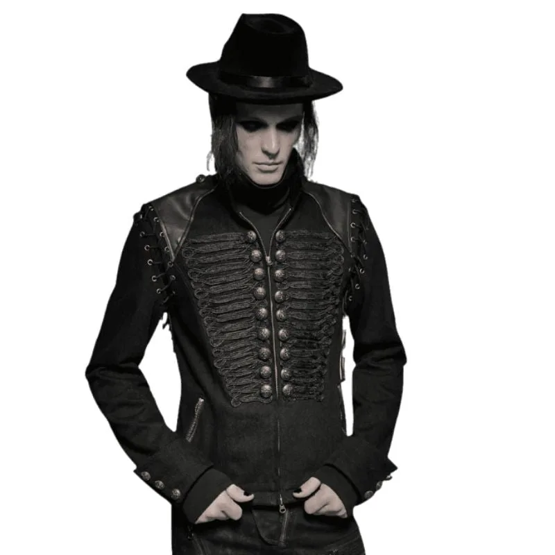 Jacke für Herren – Gothic Militärstil Offiziersstil