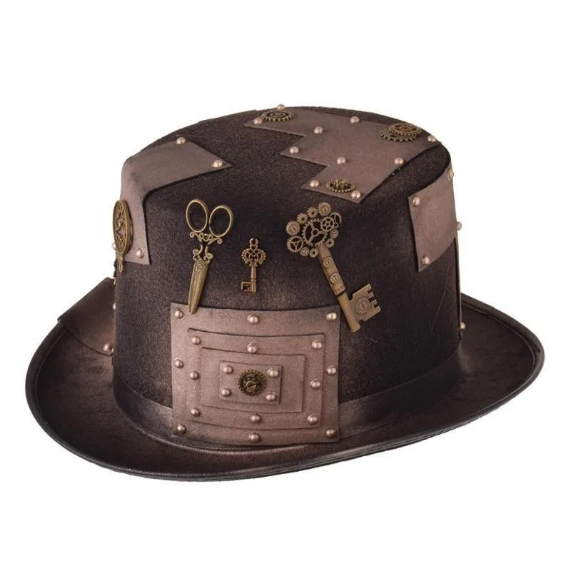 Steampunk-Hut – braun