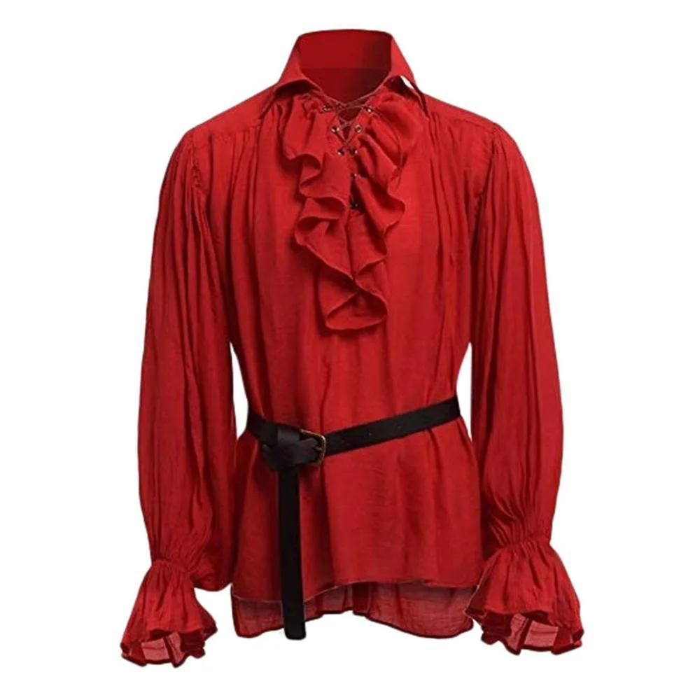 Steampunk-Hemd für Herren – rot