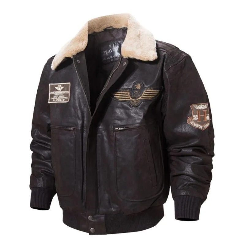 Ansicht 6 — Steampunk-Jacke – Fliegerstil aus Leder