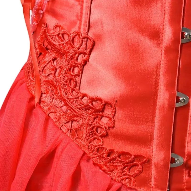 Ansicht 4 — Korsett für Damen – Retro rot