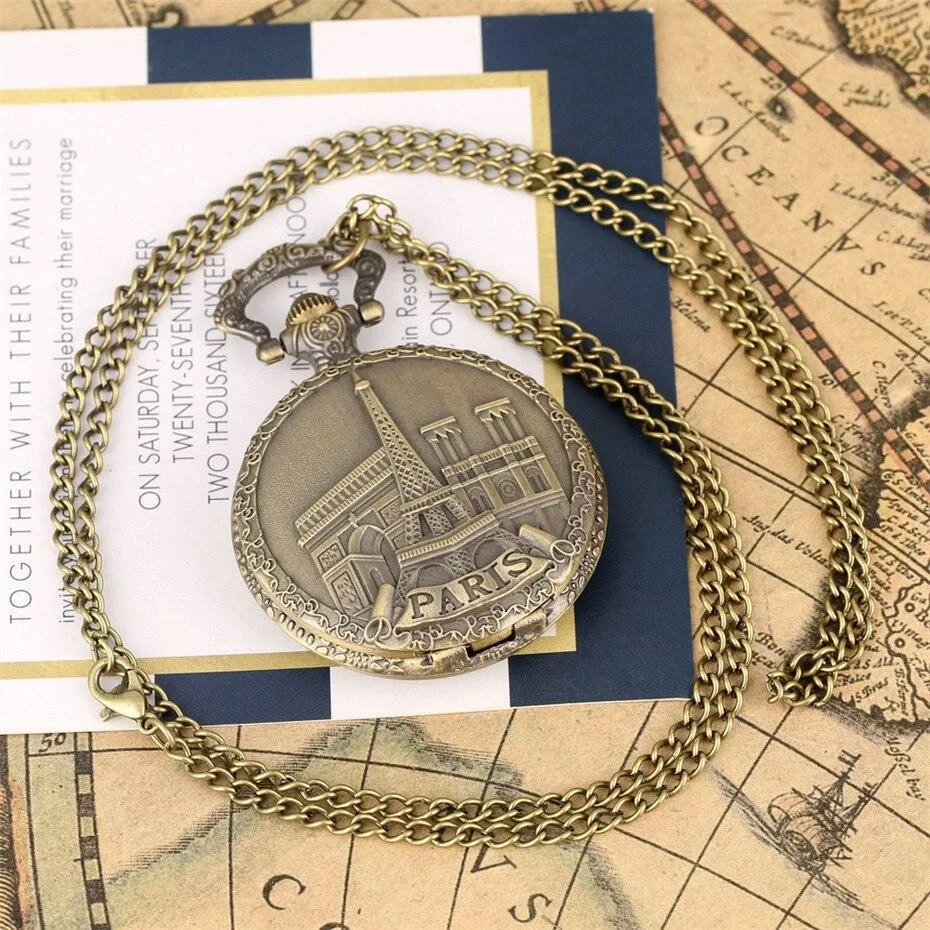 Ansicht 2 — Steampunk-Taschenuhr – Paris