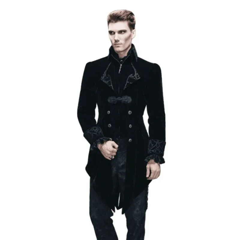 Jacke für Herren – Samt Gothic