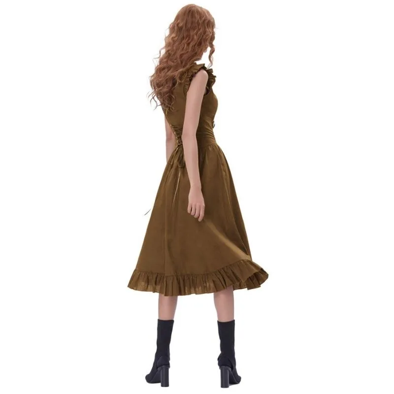 Ansicht 5 — Steampunk-Kleid – lang braun