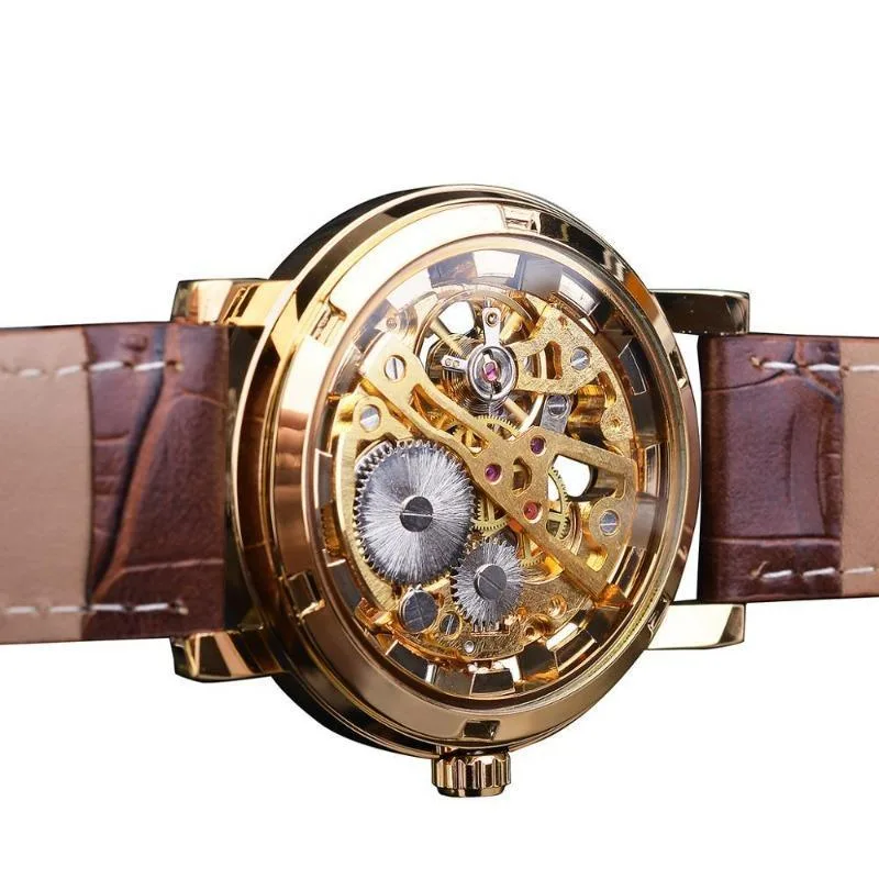 Ansicht 6 — Skelettuhr für Herren – Armband Kunstleder