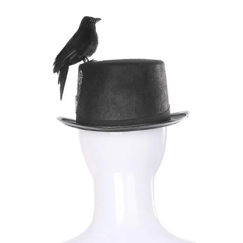 Ansicht 5 — Steampunk-Hut – mit Vogel