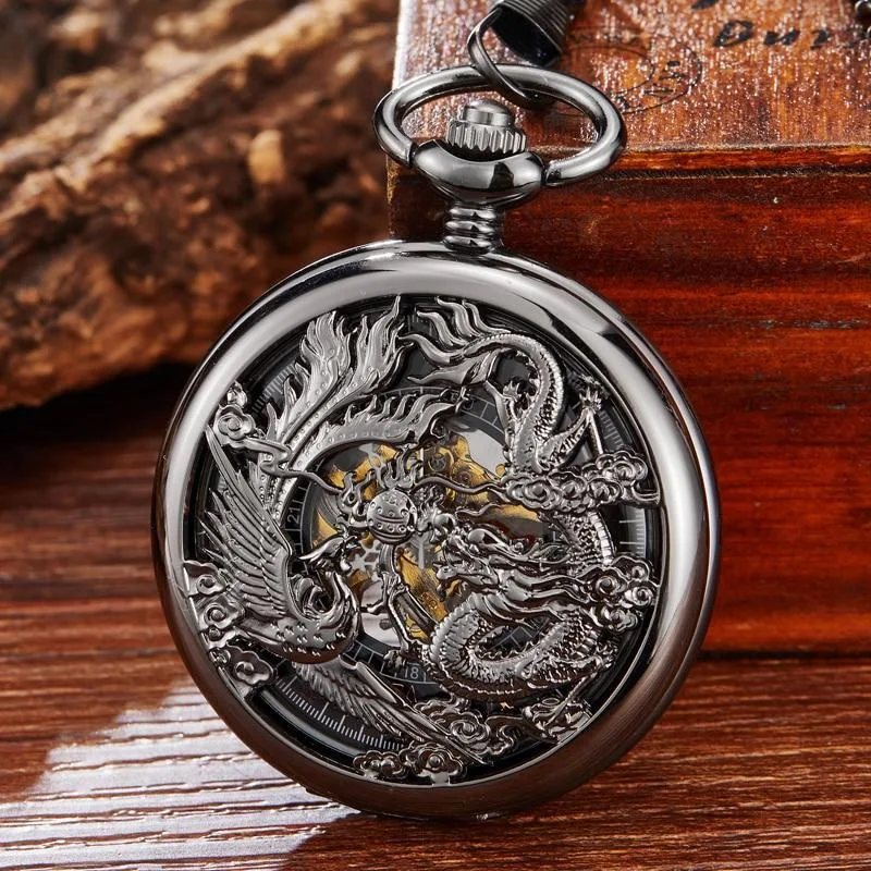 Steampunk-Taschenuhr – Drache