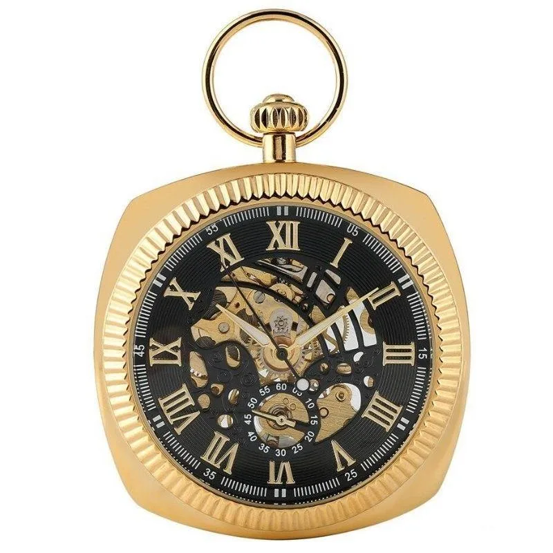 Taschenuhr – quadratisch antik-look