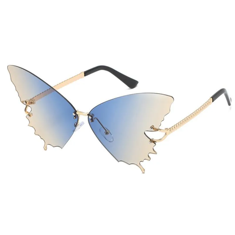 Ansicht 4 — Steampunk-Sonnenbrille – Schmetterlingsform