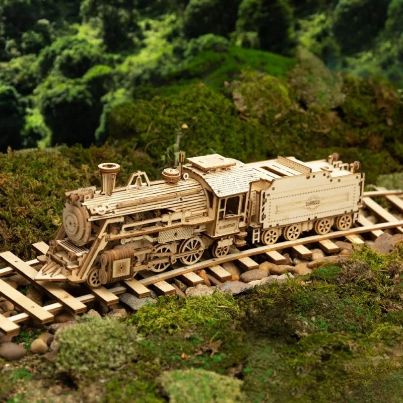 Ansicht 4 — Modellbausatz – Dampflokomotive aus Holz