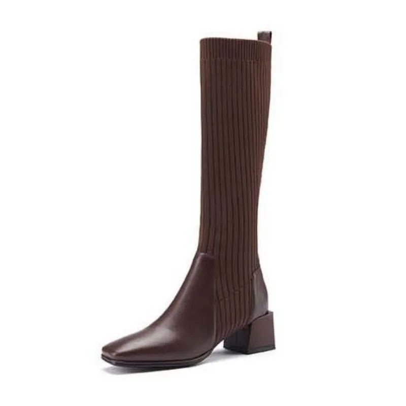 Sockboots für Damen – braun