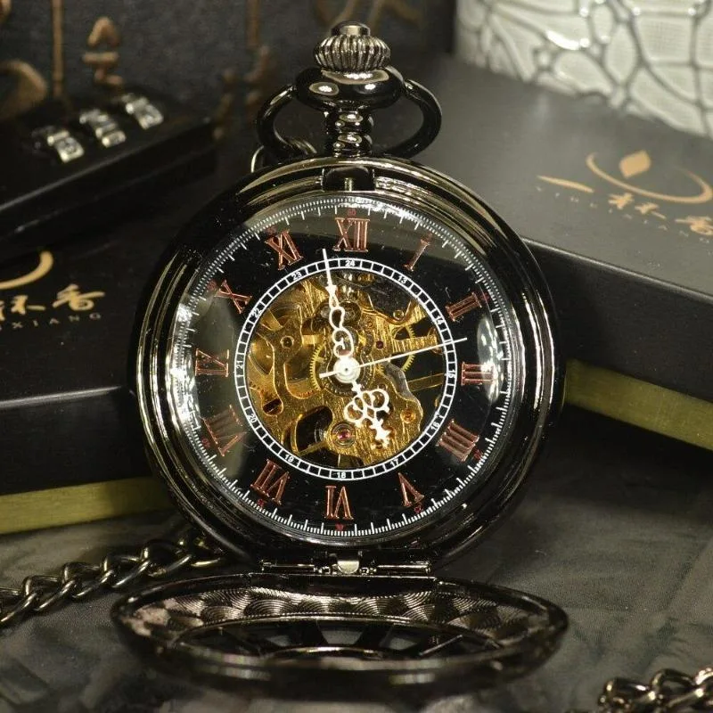 Ansicht 2 — Steampunk-Taschenuhr – Black Persona