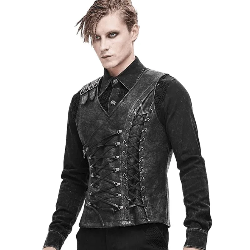 Ansicht 6 — Steampunk-Korsett für Herren – asymmetrisch