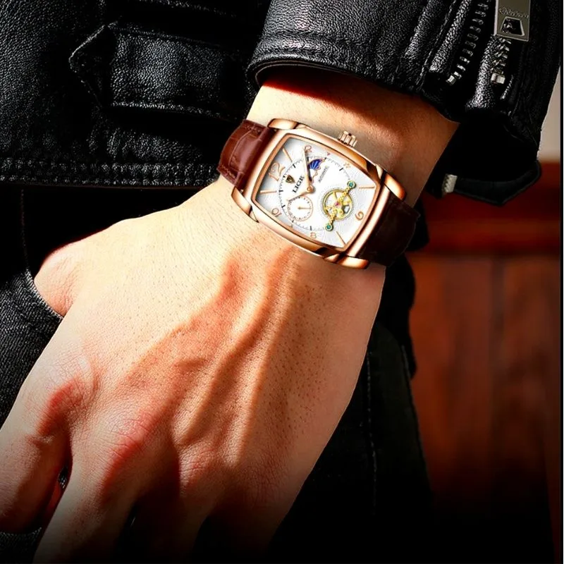Ansicht 11 — Uhr für Herren – rechteckig Eleganter Stil