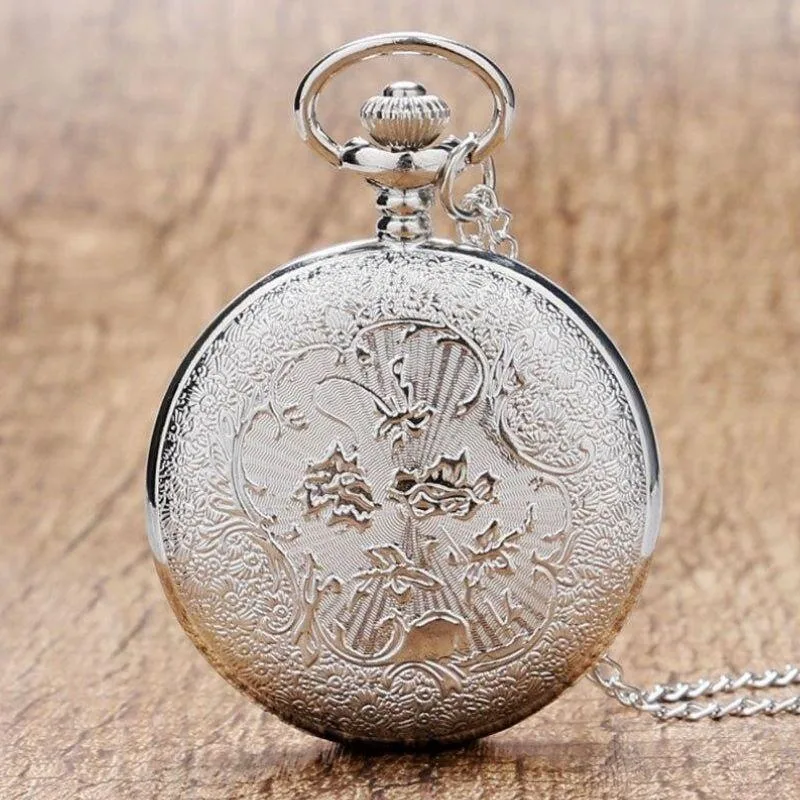 Ansicht 5 — Taschenuhr für Damen – Anhänger silberfarben