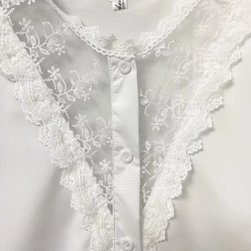 Ansicht 4 — Bluse – weiß viktorianisch
