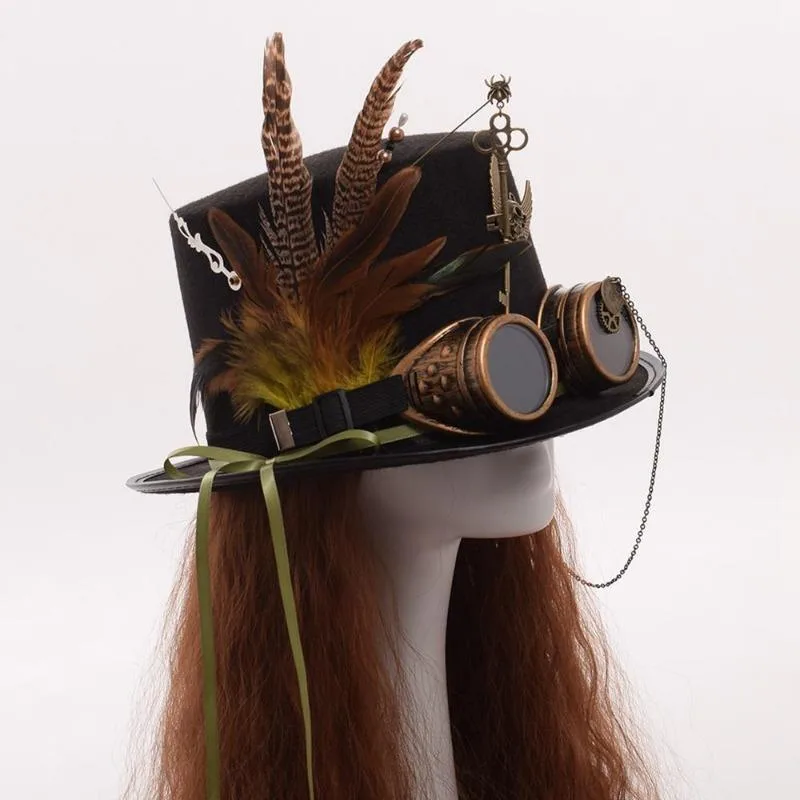 Ansicht 2 — Steampunk-Hut – Abenteurer