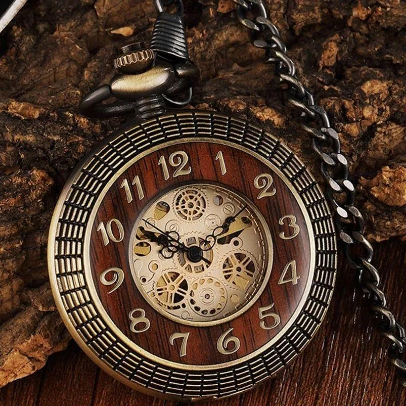 Steampunk-Taschenuhr – ohne Batterie