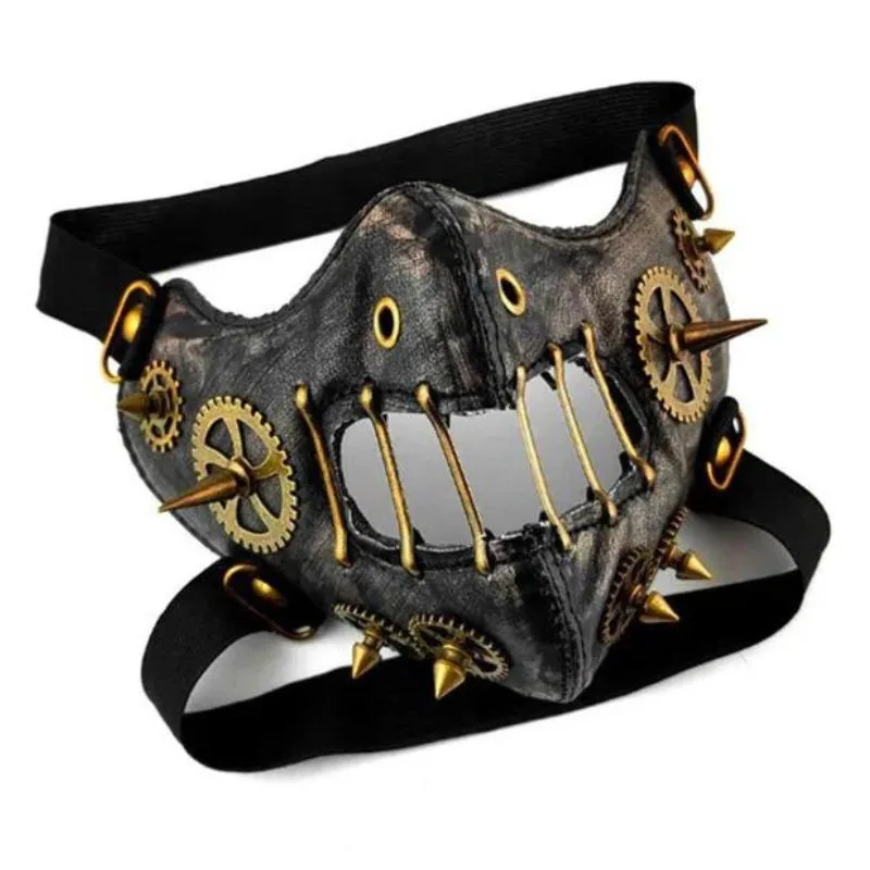 Steampunk-Maske – PU-Kunstleder