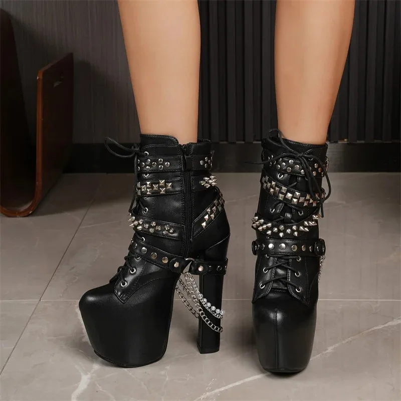 Ansicht 7 — Steampunk-Stiefeletten – Gothic