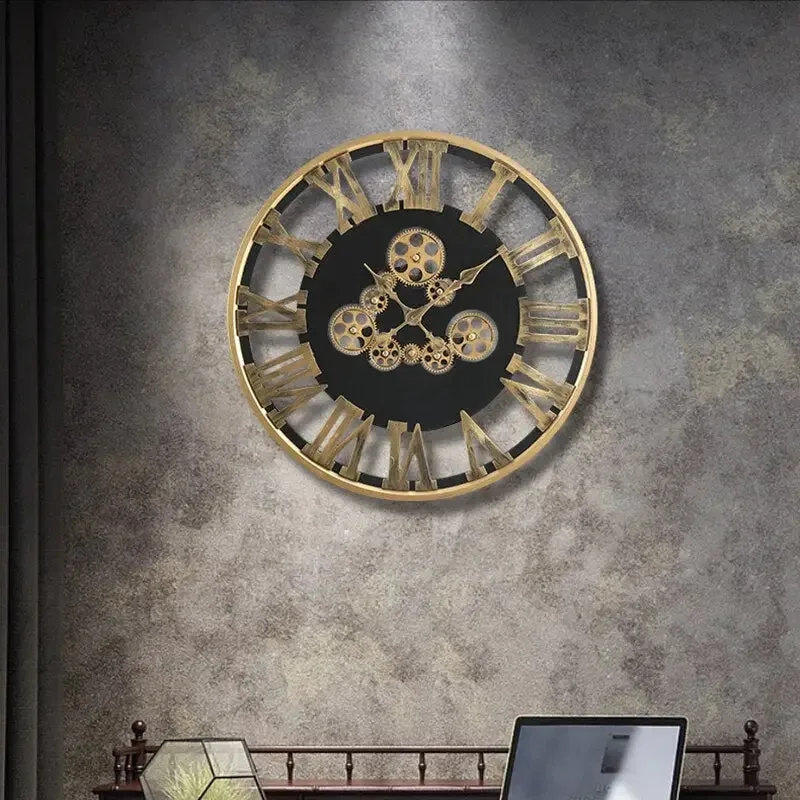Ansicht 7 — Steampunk-Uhr – Zahnrad Drehbar