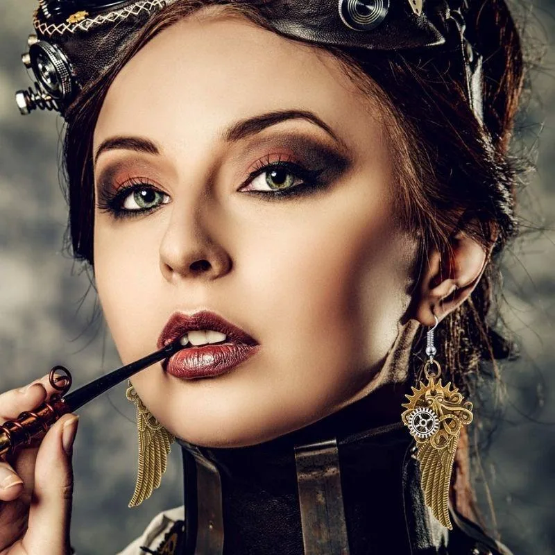 Ansicht 2 — Steampunk-Ohrringe