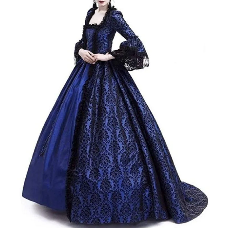 Ansicht 2 — Kleid – Viktorianischer Stil blau