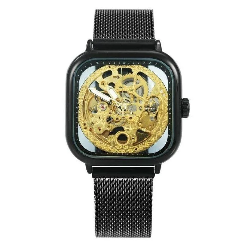 Ansicht 2 — Steampunk-Uhr – Sichtbares Uhrwerk