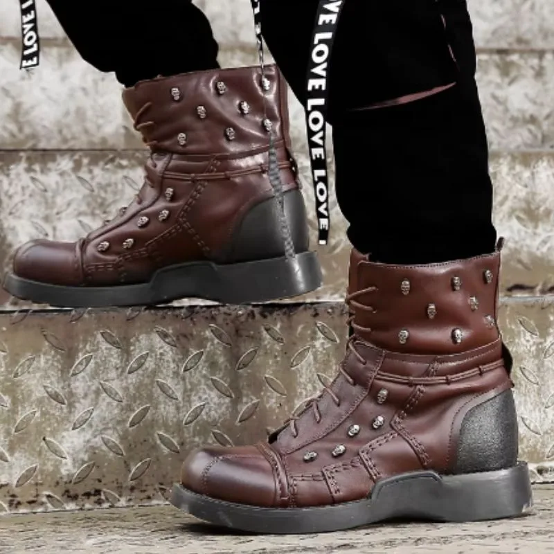 Ansicht 2 — Stiefeletten – Motorradstil braun