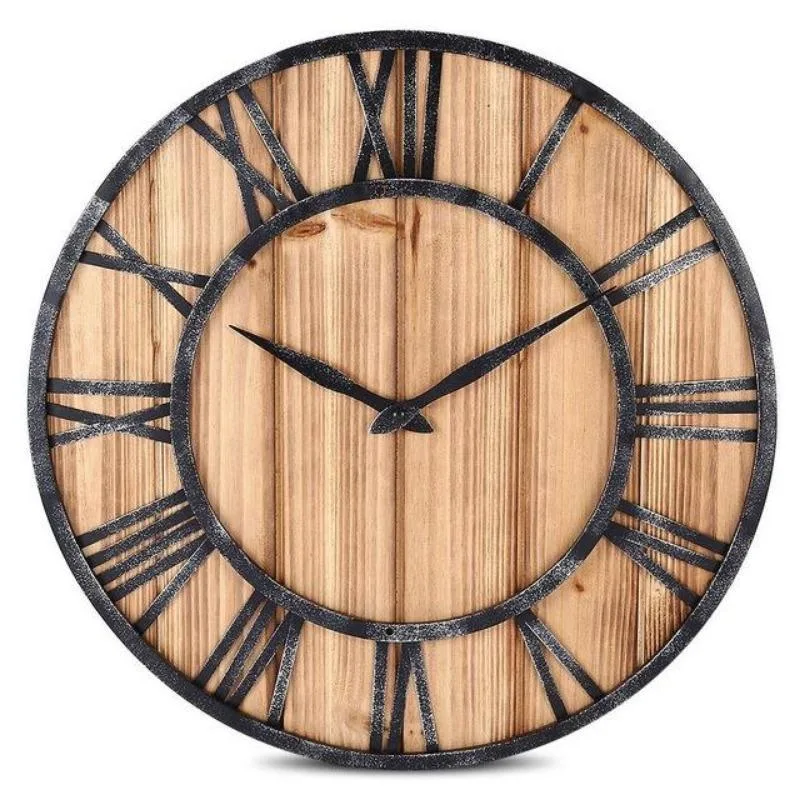 Steampunk-Uhr – Industriell aus Holz und Metall