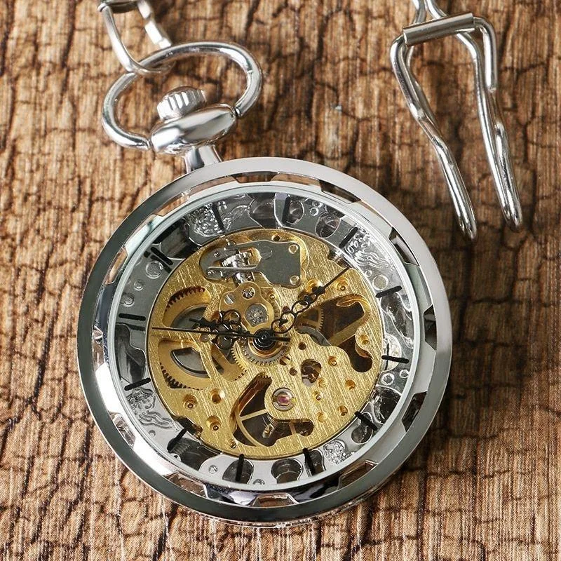 Ansicht 4 — Taschenuhr – mit Sichtbares Uhrwerk