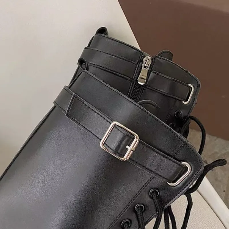 Ansicht 4 — Steampunk-Stiefel für Damen – aus PU
