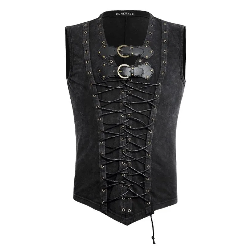 Steampunk-Korsett für Herren – mit Schnürung