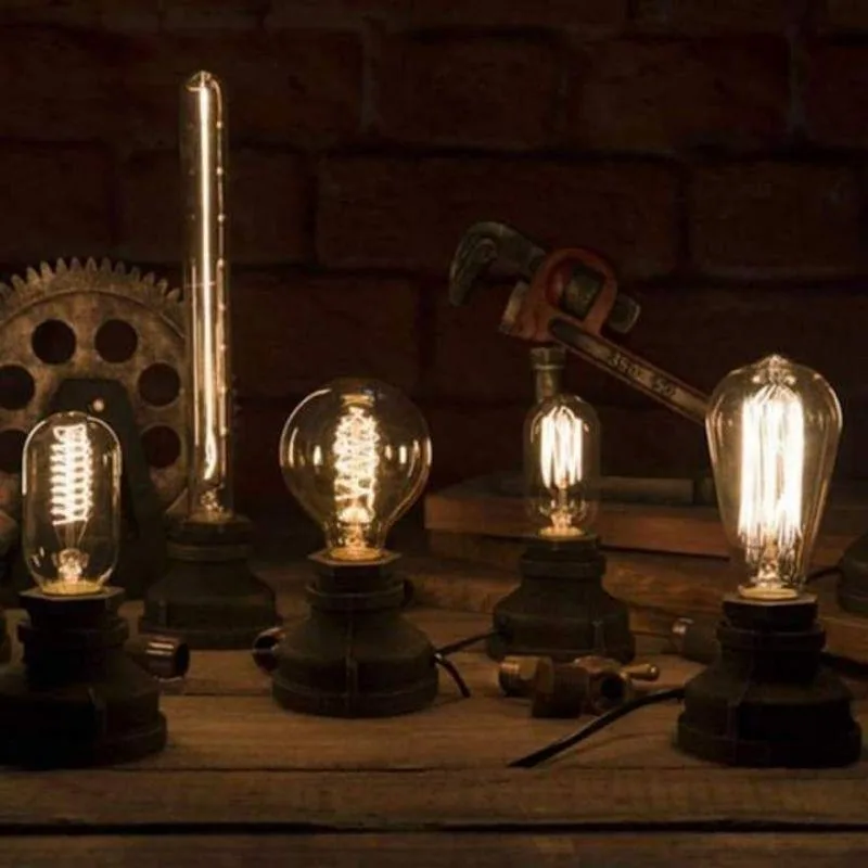 Ansicht 3 — Steampunk-Lampe – Schreibtisch