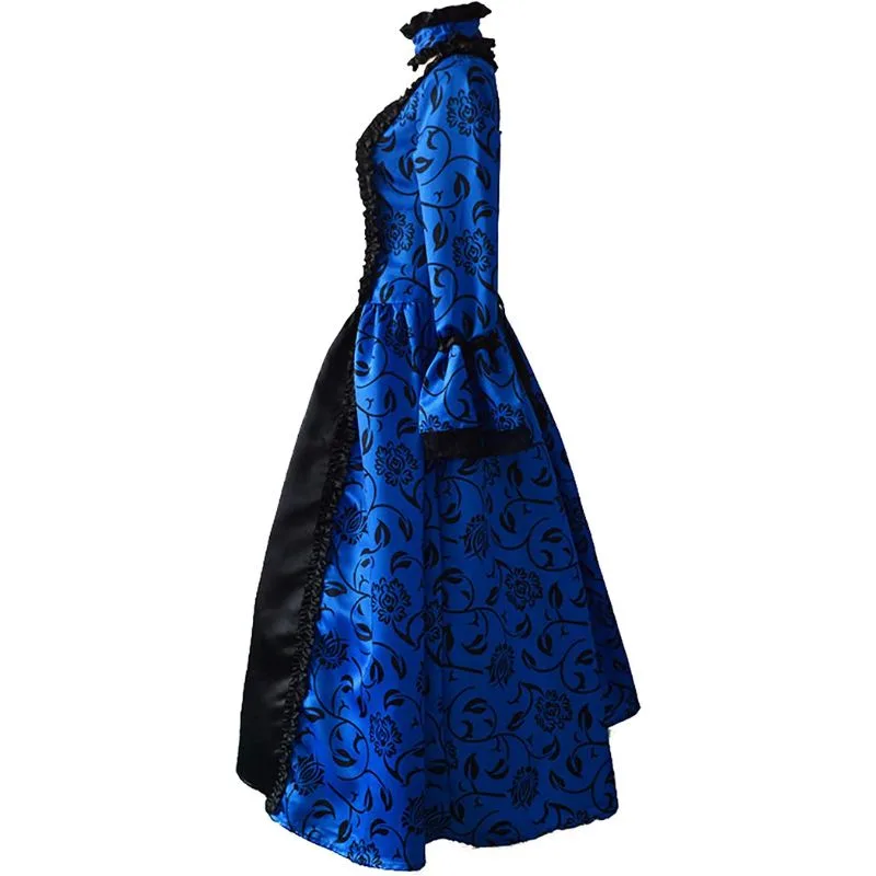 Ansicht 3 — Steampunk-Kleid – viktorianisch blau