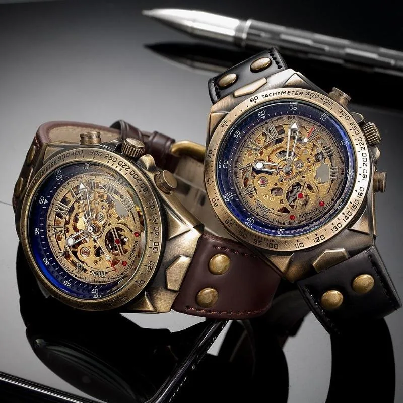 Ansicht 2 — Steampunk-Uhr – Skelett