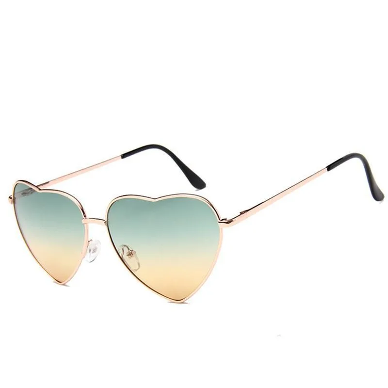 Sonnenbrille – Herz grün