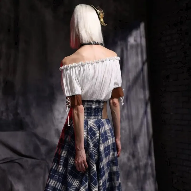 Ansicht 4 — Steampunk-Bluse – Schulterfrei