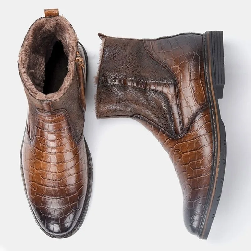 Ansicht 6 — Stiefeletten für Herren – braun Dunkel