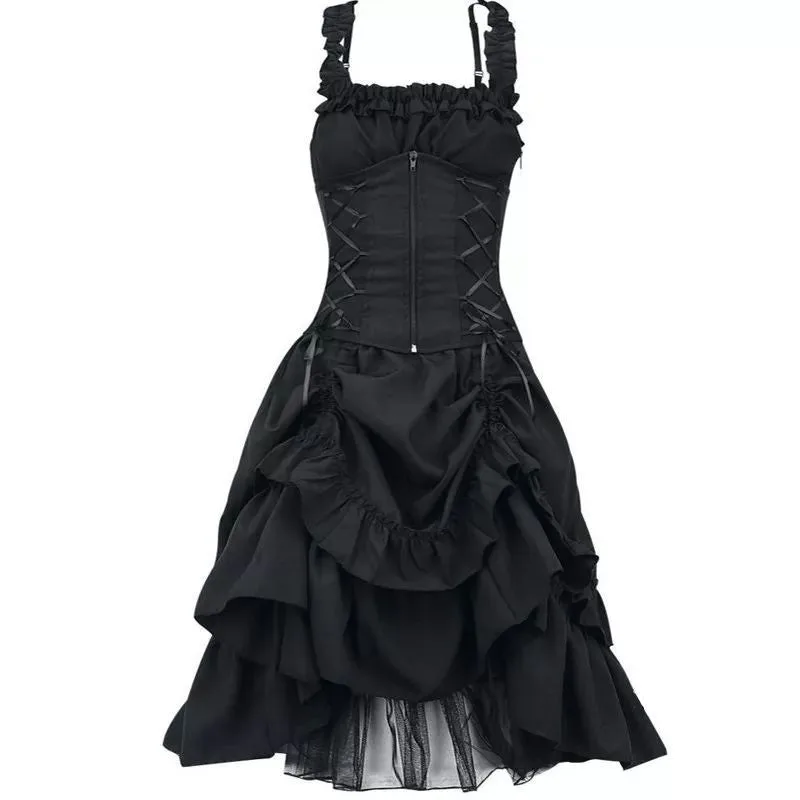 Kleid – viktorianisch Gothic schwarz