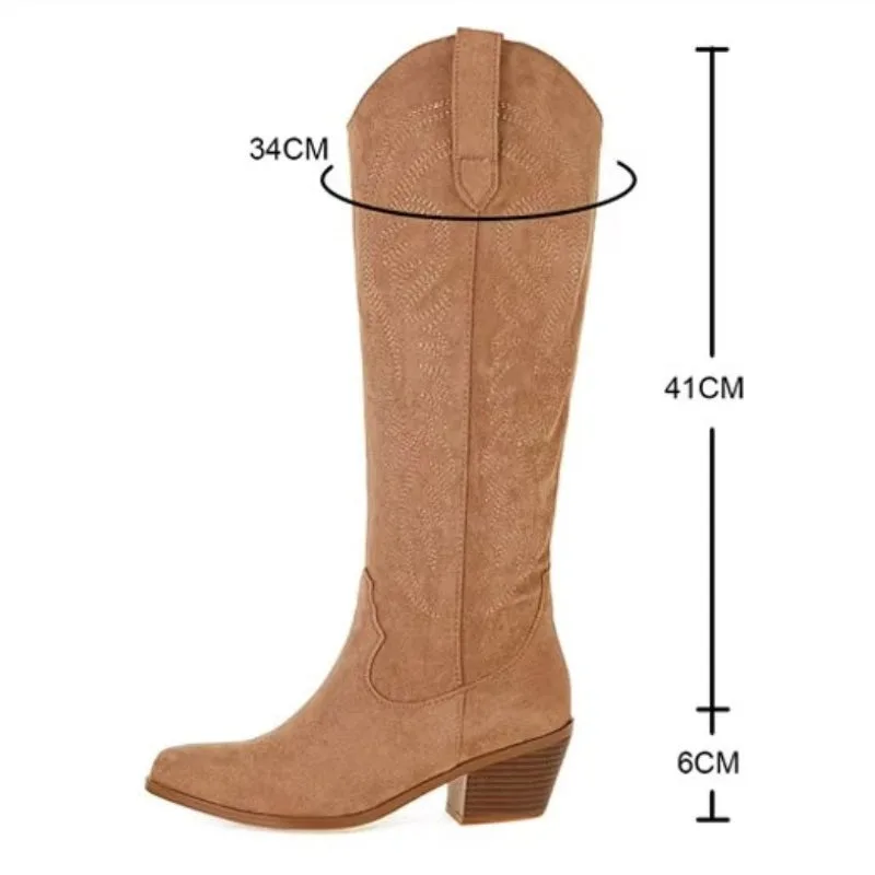 Ansicht 3 — Stiefel für Damen – Wildleder Western