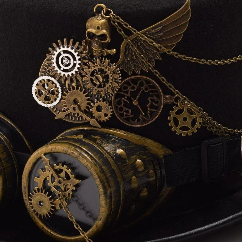 Ansicht 4 — Steampunk-Hut – mit Brille
