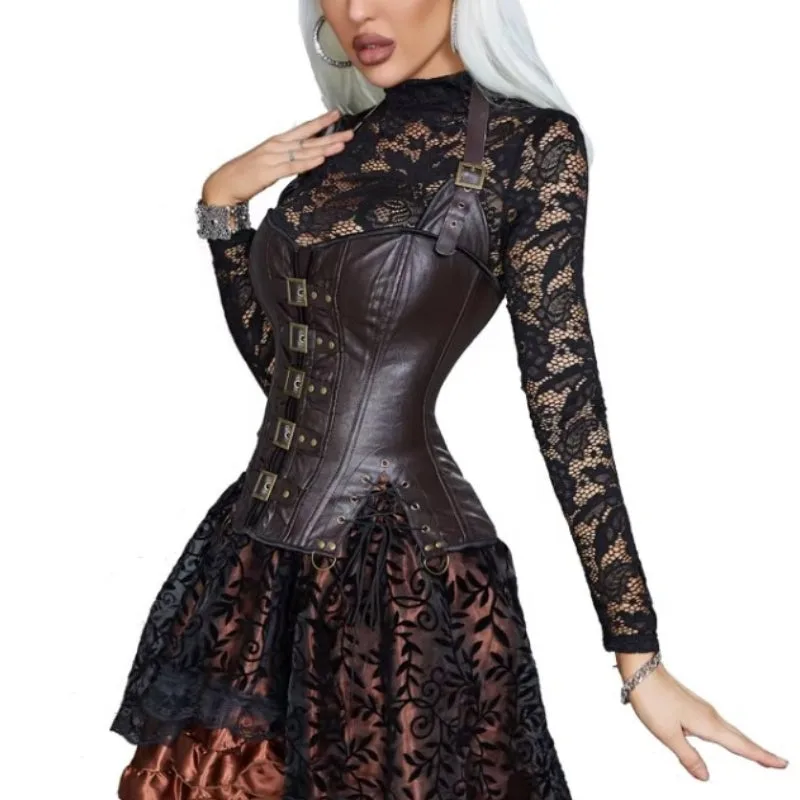 Ansicht 5 — Steampunk-Korsett – Abenteurerin