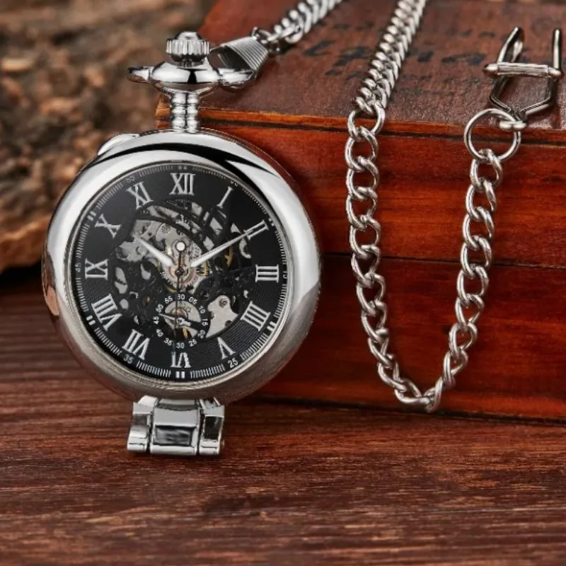 Ansicht 2 — Steampunk-Taschenuhr – mechanisch