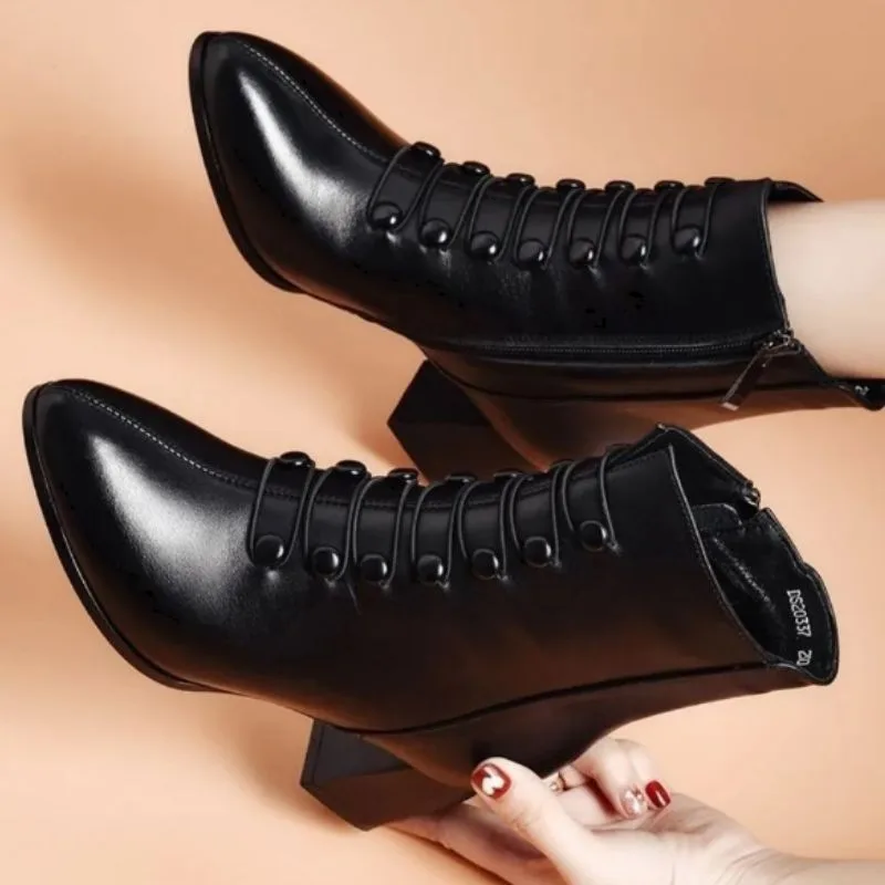 Ansicht 4 — Steampunk-Stiefeletten – mit Knöpfen PU schwarz