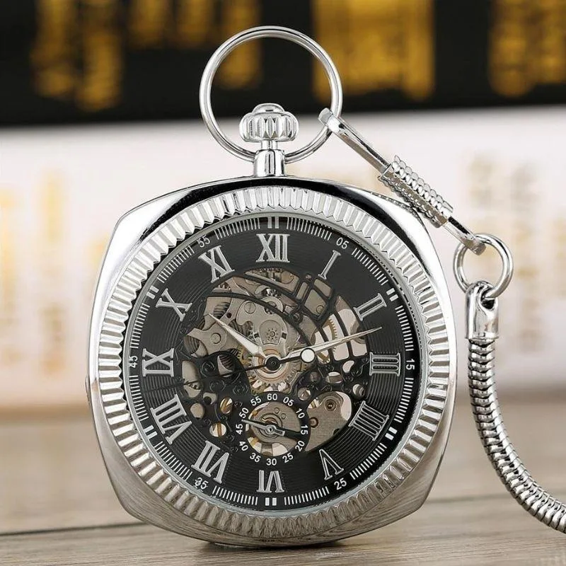 Ansicht 3 — Taschenuhr – quadratisch antik-look