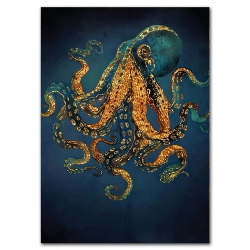 Steampunk-Wandbild – Oktopus – Modell 3