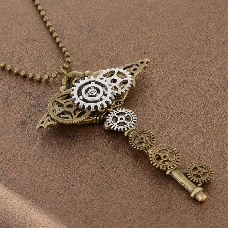 Ansicht 2 — Steampunk-Anhänger – Schlüssel
