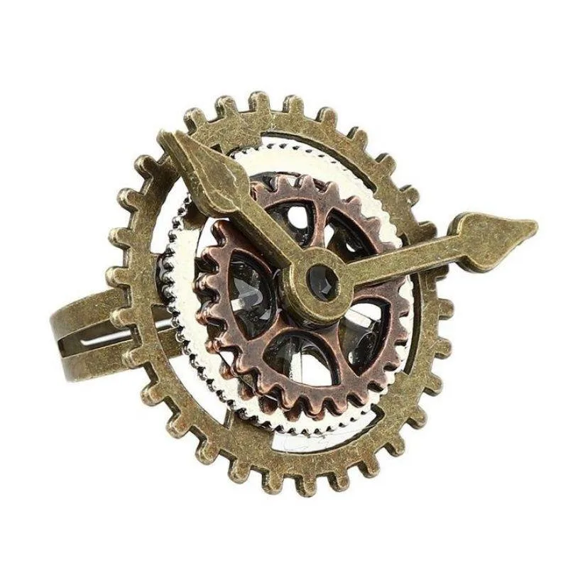 Ansicht 4 — Steampunk-Ring – Uhr